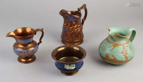 4x Antique ceramics