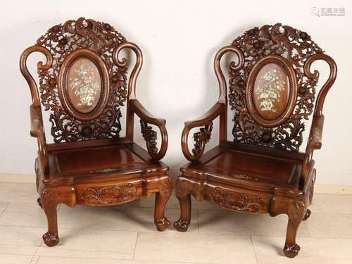 2x Chinese chairs