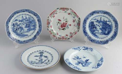 5x Chinese plates (various)