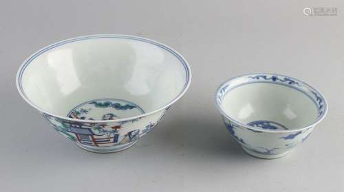 2x Chinese bowls