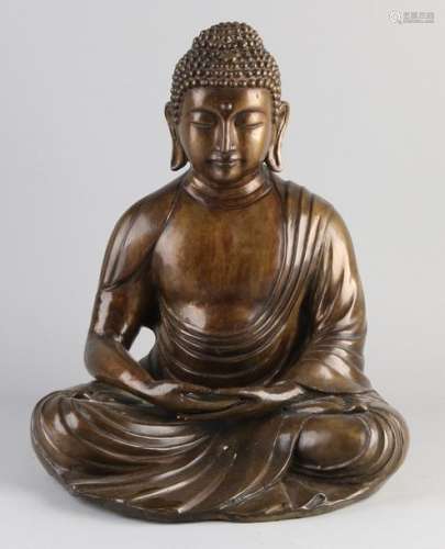 Oriental bronze buddha