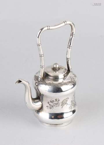 Silver teapot