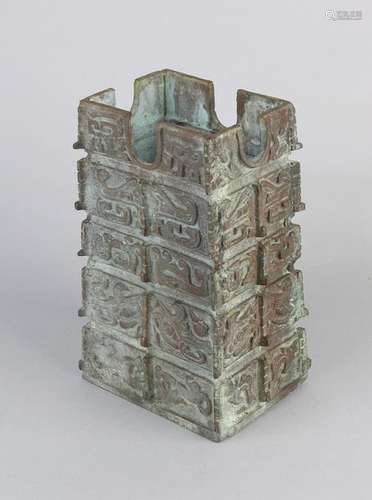 Old Chinese bronze holder