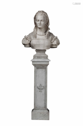 Busto di Vittoria Colonna. Marmo bianco. P…