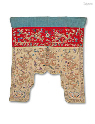 An embroidered altar frontal  19th/20th century