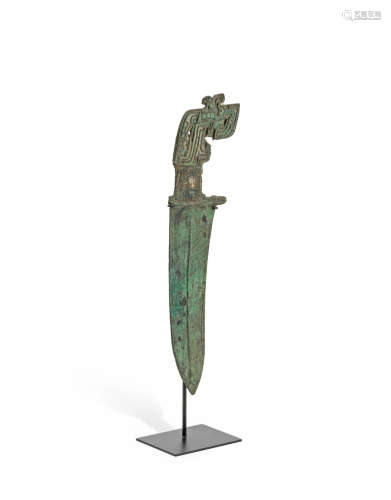 A bronze dagger-axe, ge  Shang dynasty