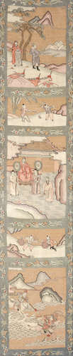 Two kesi panels  Late Qing Dynasty