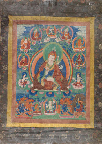 A thangka of Padmasambhava  Tibet, 19th century