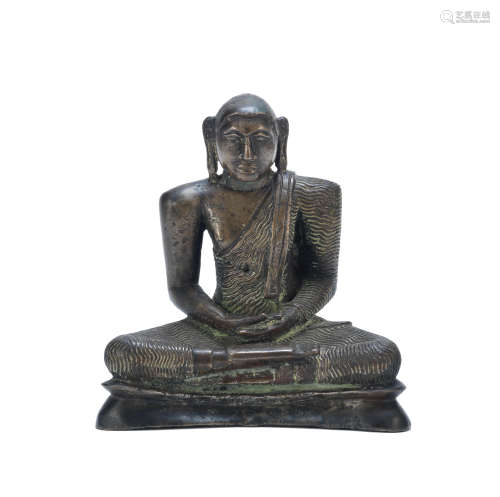 A bronze Buddhist figure  Sri Lanka, 18th century