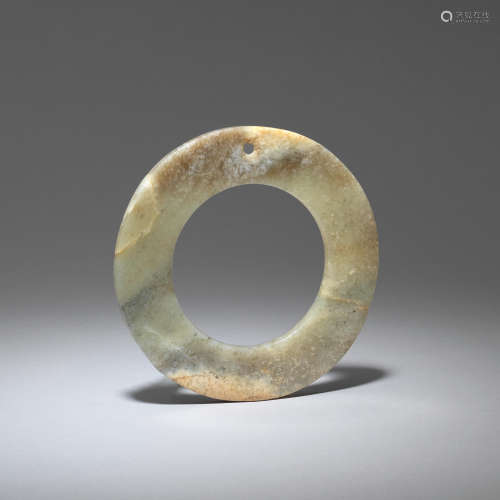 A jade disc, bi   Ming Dynasty or earlier