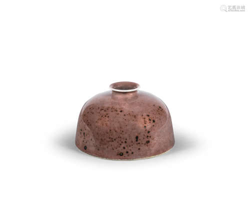A peachbloom-glazed water pot, taibaizun  Kangxi six-character mark, Late Qing Dynasty