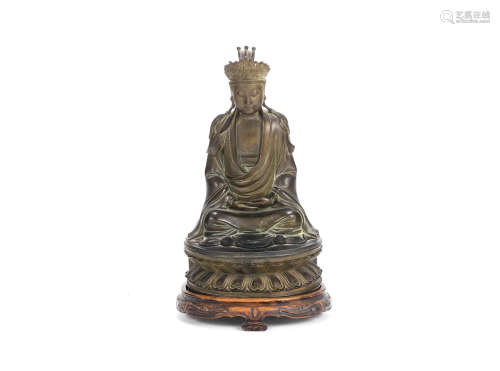 A bronze figure of Avalokiteshvara  17th/18th century