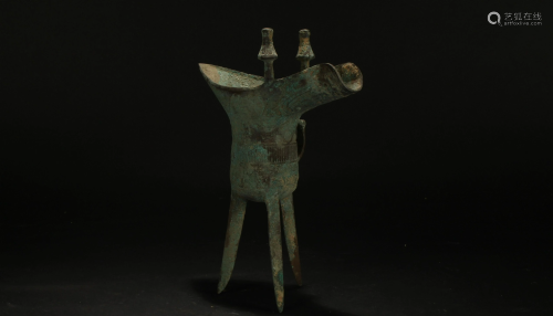 A Chinese Ancient-framing Bronze Vessel Wi…