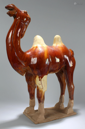 An Estate Chinese Pottery-made Camel Fortun…