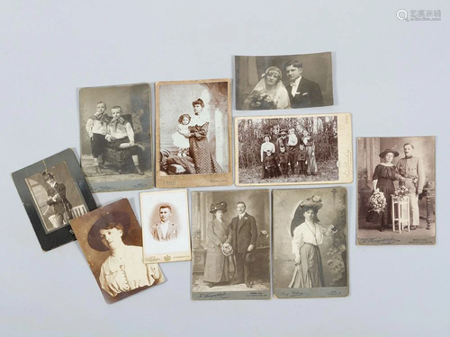 Lot of ten old photographies