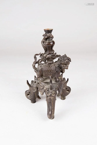 Chinese bronze stand