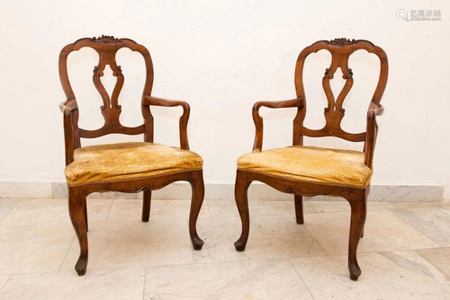 Pair of Lucca arm chairs