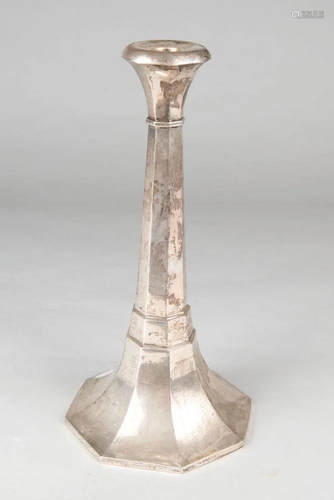 Single silver candle stick