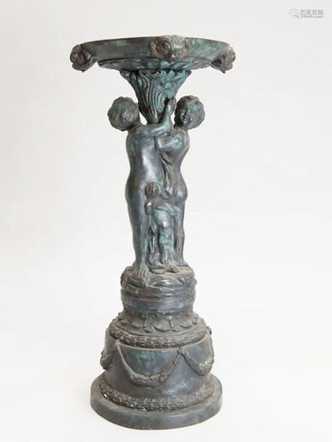 Small bronze fountain