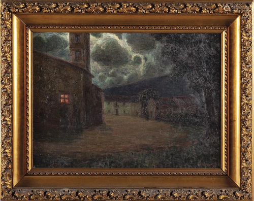 GUIDO MEINERI (1869-1944) Notturno olio