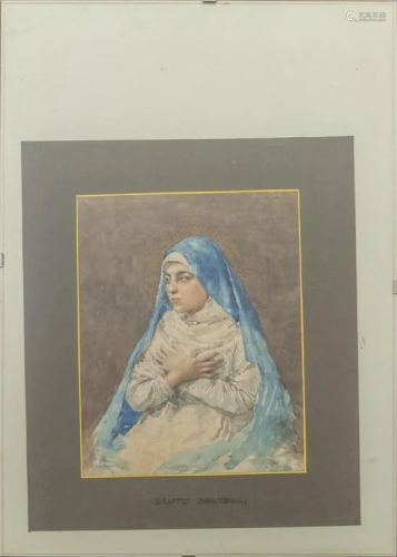 SANTE BERTELLI (1840-1892) Maria