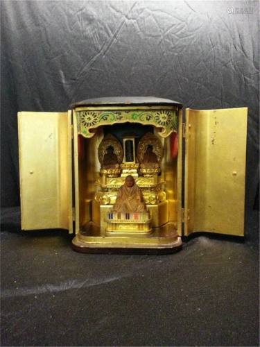 Antique Buddha Shrine Box