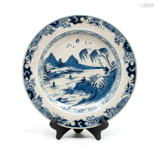 Blue & White Chinese Glazed Stonewar…