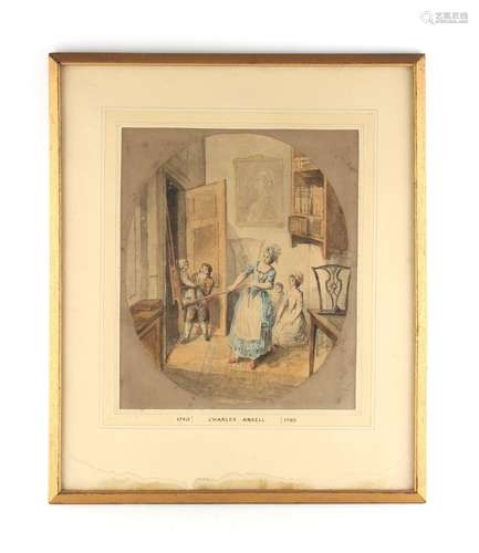 Property of a decreased estate - Charles Ansell (b.1752), attributed to - AN INTERIOR SCENE WITH A