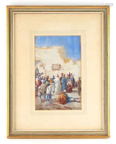 Property of a deceased estate - Will Perry (exh. 1902-18) - A CAIRO STREET SCENE - watercolour, 8.