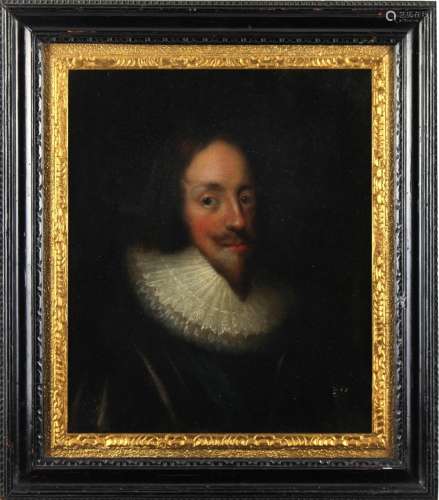 Property of a lady - English school, 17th century - PORTRAIT OF KING CHARLES I - oil on canvas, 13