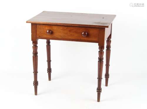 Property of a gentleman - an early 19th century William IV mahogany side table with frieze