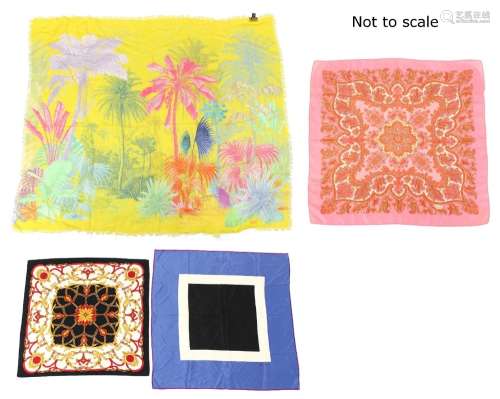 Property of a lady - four assorted scarves, including examples by Liberty & Calvin Klien (4).