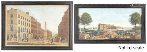 Property of a lady - an early 19th century hand-coloured engraving entitled 'View of New Bridge