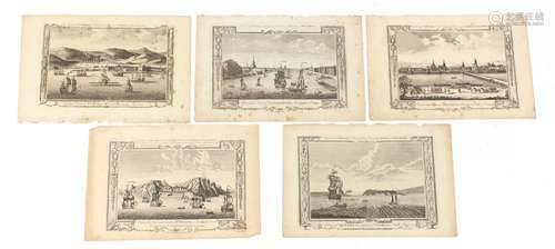 Property of a lady - five unframed plates from Millar's 'New Complete & Universal System of