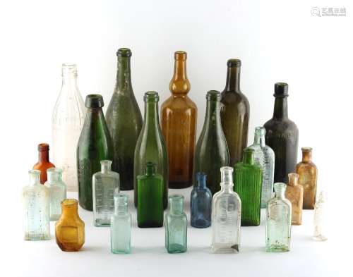 Property of a deceased estate - a collection of glass bottles, Victorian & later (a lot).
