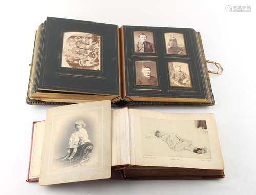 Property of a lady - two late Victorian and early 20th century photograph albums, from the De