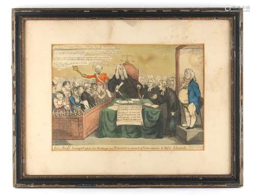 Property of a gentleman - CRUIKSHANK, George - 'John Bull brought up for his Discharge but