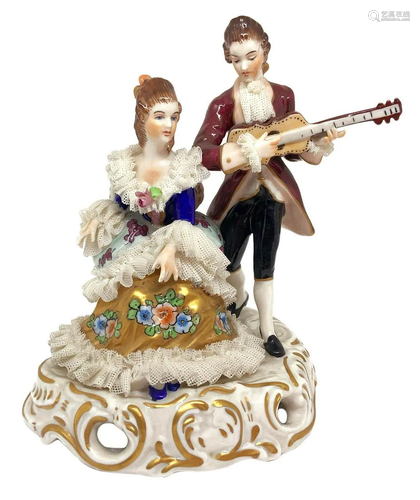 Capodimonte porcelain statue depicting …