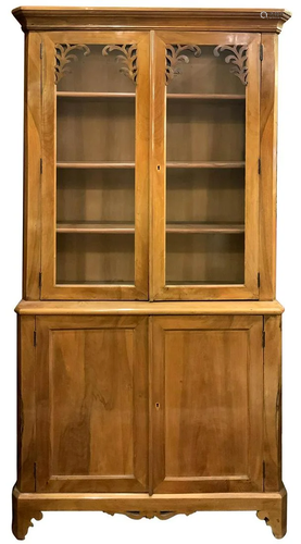 Wooden display cabinet, XIX century. Sicily