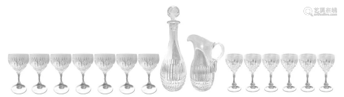 12 glasses crystal set. : Decanter for water (…