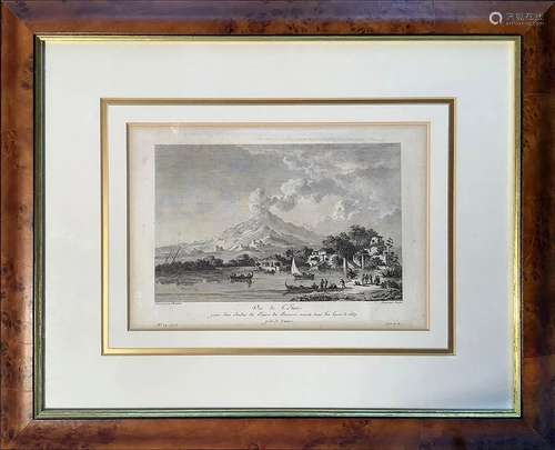 Etching of Vue de l'Etna, taken from Voyage…