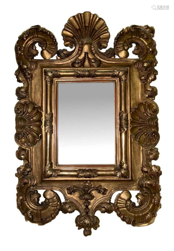 Mirror, nineteenth century. In the gilded wo…