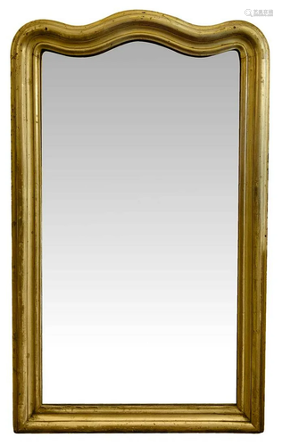 Mirror in gilded wood in meccata leaf, Sic…