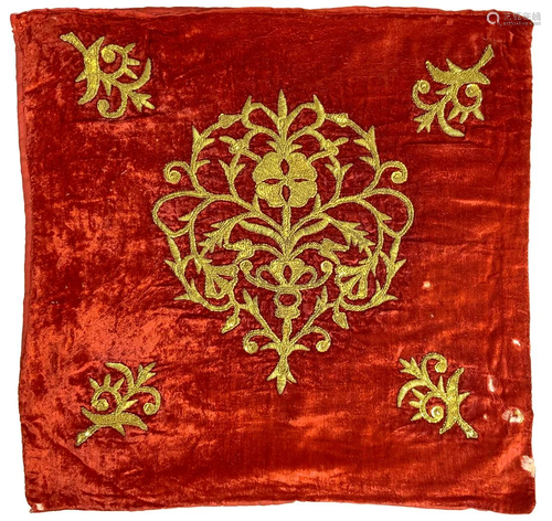 Small Berber tapestry velvet decorated …