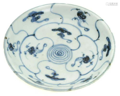 Small plate, China, nineteenth century. 15 Cm