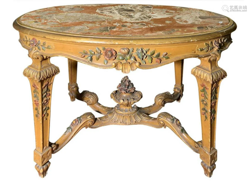 polychrome lacquer table, late nineteenth cen…