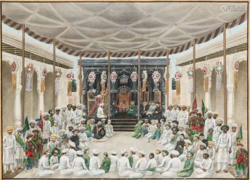 PRAYERS AND RECITATIONS AT THE MUHARRAM FESTIVAL, CIRCLE OF SEWAK RAM, PATNA, INDIA, CIRCA 1820-30