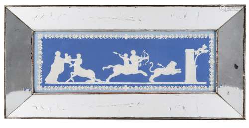 A WEDGWOOD BLUE JASPER TABLET, CIRCA 1860