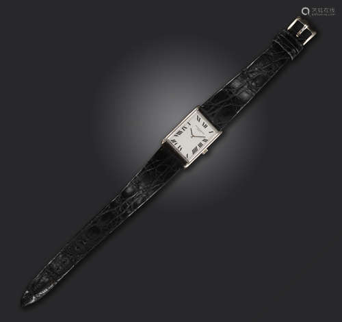 A lady's gold wristwatch by Vacheron Constantin, the signed silver dial with Roman numerals in white