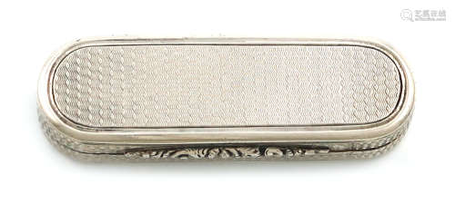 A WiIliam IV silver vinaigrette, by Nathaniel Mills, Birmingham 1834, rounded rectangular form,